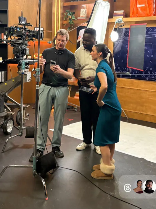 Steven Pierce on set